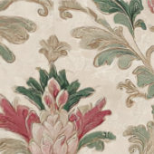 Luxe Vintage Keizerlijke Bloemen Behang (Zoom)