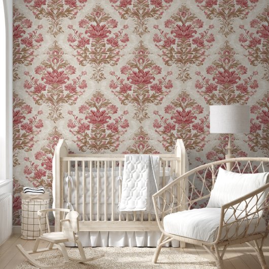 Luxe Vintage Keizerlijke Bloemstukken Behang (Kinderen)