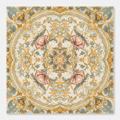 Luxe Vintage Keizerlijke Bloemstukken Behang (Voorkant)