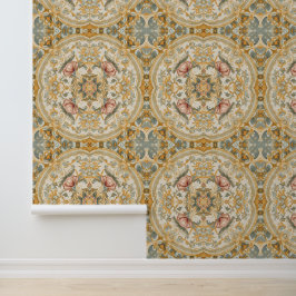 Luxe Vintage Keizerlijke Bloemstukken Behang