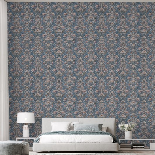 Luxe Vintage Keizerlijke Bloemstukken Behang (Slaapkamer)