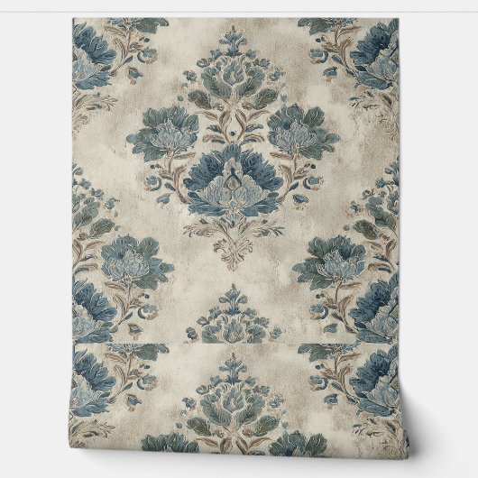 Luxe Vintage Keizerlijke Bloemstukken Behang (Afrollen)