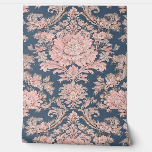 Luxe Vintage Keizerlijke Bloemstukken Behang (Afrollen)