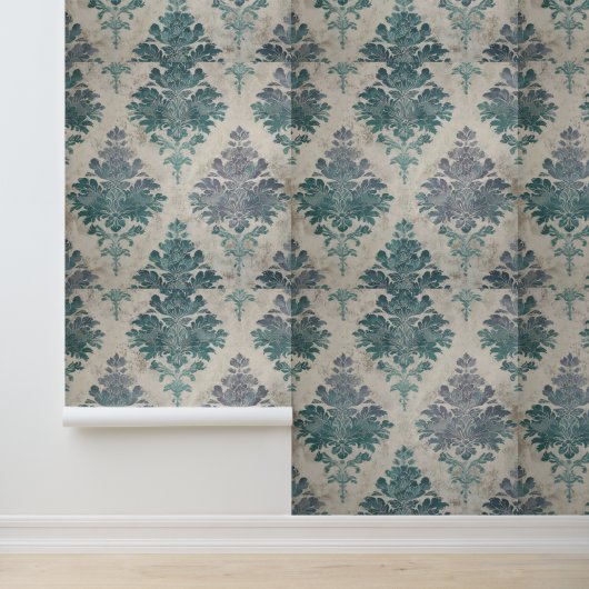Luxe Vintage Keizerlijke Bloemstukken Behang (Applicatie)