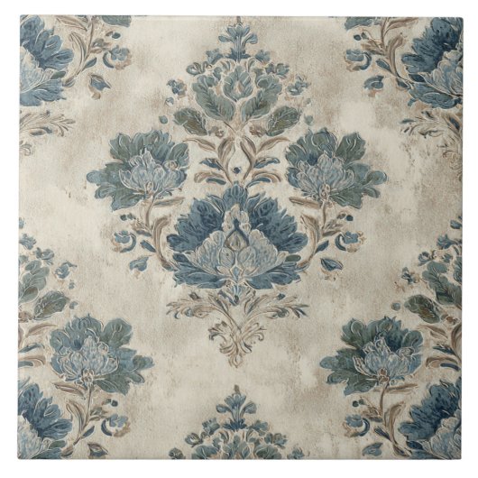 Luxe Vintage Keizerlijke Bloemstukken Tegeltje (Voorkant)