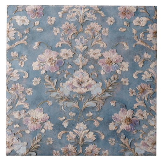 Luxe Vintage Keizerlijke Bloemstukken Tegeltje (Voorkant)