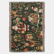Luxe Vintage Kerstvakantie Patroon