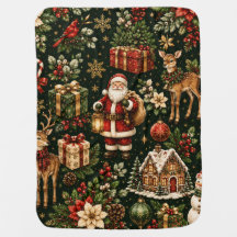 Luxe Vintage Kerstvakantie Patroon