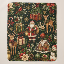 Luxe Vintage Kerstvakantie Patroon