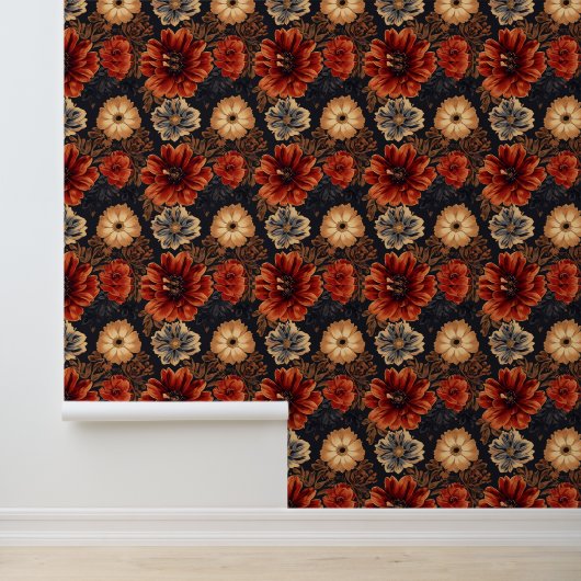 Luxe Vintage Koninklijke Saffraan Behang (Applicatie)