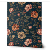 Luxe Vintage Koninklijke Saffraan Behang (Afrollen)