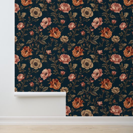 Luxe Vintage Koninklijke Saffraan Behang (Applicatie)