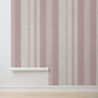Luxe Vintage Parijse Franse Minimalistische Roze Behang