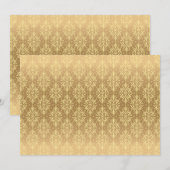 Luxe Vintage Patroon 2 Save The Date (Voorkant / Achterkant)