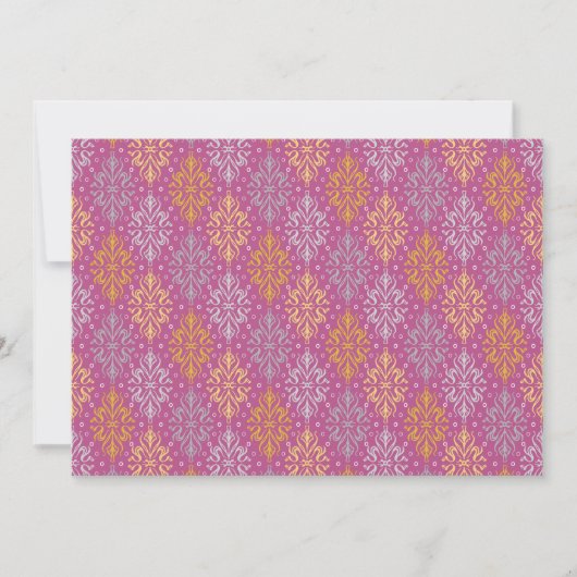 Luxe Vintage Patroon Save The Date (Voorkant)