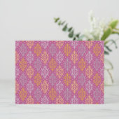 Luxe Vintage Patroon Save The Date (Staand voorkant)