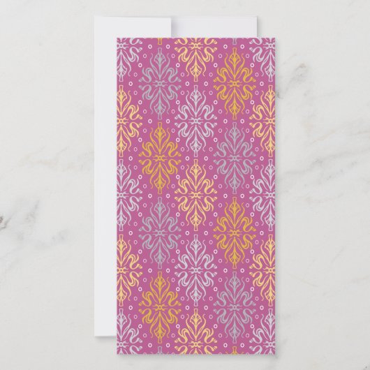 Luxe Vintage Patroon Save The Date (Voorkant)