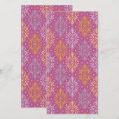 Luxe Vintage Patroon Save The Date (Voorkant / Achterkant)
