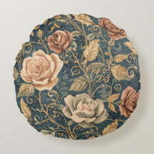 Luxe, Vintage, Rozentuin, Blauwe Achtergrond