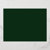 Luxe Vintage Smaragd Regency Trouw RSVP Kaart (Achterkant)