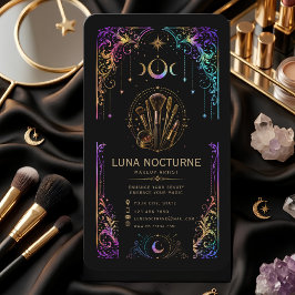 Luxe Visagist Businesskaart met QR-code Visitekaartje