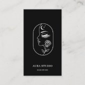 Luxe Visagist Visitekaartje met QR-code (Voorkant)