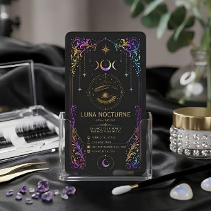 Luxe Visagist Zakelijke Kaart met QR-code Visitekaartje