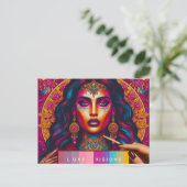 Luxe visioenen feestdagenkaart (Staand voorkant)