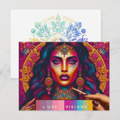 Luxe visioenen feestdagenkaart (Voorkant / Achterkant)