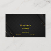 Luxe Visitekaartje, goud, voor de onderneming Visitekaartje (Achterkant)