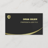 "Luxe visitekaartje met een verfijnde en moderne u (Voorkant)