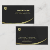 "Luxe visitekaartje met een verfijnde en moderne u (Voorkant / Achterkant)