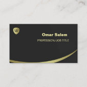 "Luxe visitekaartje met een verfijnde en moderne u (Voorkant)