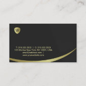 "Luxe visitekaartje met een verfijnde en moderne u (Achterkant)