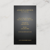 Luxe Visitekaartje voor huisdieren – Gold Paw Desi (Achterkant)