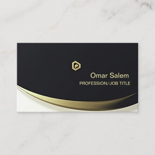 Luxe visitekaartjes die luxe en mod combineren (Voorkant)