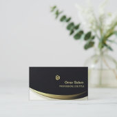 Luxe visitekaartjes die luxe en mod combineren (Staand voorkant)