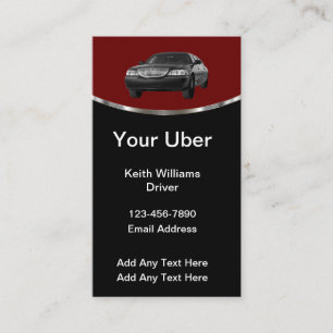 Luxe Visitekaartjes voor Uber-chauffeurs