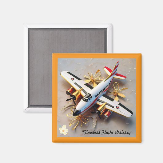 "Luxe vliegervaring" Magneet (Voorkant / Achterkant)