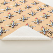 "Luxe vliegreizen" Sherpa Deken (3/4)