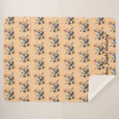 "Luxe vliegreizen" Sherpa Deken (Voorkant (horizontaal))