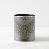 Luxe Vloeibaar Goud Ader Witte Marmer Abstracte Ko Mok (Midden)