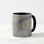 Luxe Vloeibaar Goud Ader Witte Marmer Abstracte Ko Mok (Voorkant rechts)