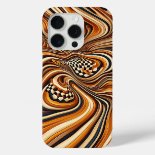 Luxe Vloeibaar Goud Golf Mobiele Telefoonhoes Abst iPhone 15 Pro Case