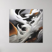Luxe vloeibare kunst canvas afdruk (Voorkant)