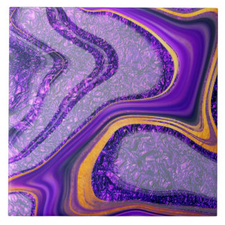 Luxe vloeibare kunst - Hedendaagse abstracte vormg Tegeltje