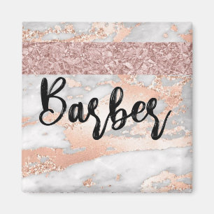 Luxe Vloeibare Kunst: Marmer-inkt Fusion Barber Magneet