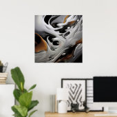 Luxe vloeibare kunst poster (Thuiskantoor)