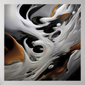 Luxe vloeibare kunst poster (Voorkant)