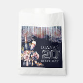 Luxe volwassen verjaardag 20e gepersonaliseerd bedankzakje (Voorkant)